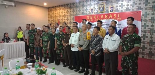 Polres Melawi Deklarasi Pemilu Damai