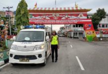 Polantas Berkeliling Memberikan Penyuluhan Soal Lalu Lintas