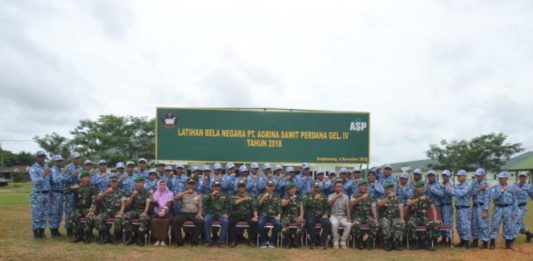 60 Karyawan PT Rana Wastu Kencana Ikuti Pelatihan Bela Negara