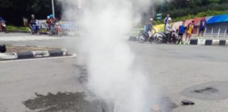 Diduga Konsleting, Motor Milik Warga Parit Pangeran Terbakar di Bundaran Untan