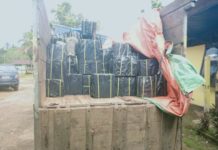 Polisi Perbatasan Sita Satu Truk Miras Malaysia