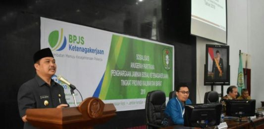 Wagub Ria Norsan Dorong Pengusaha Lindungi Pekerjaanya