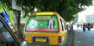 Angkot Dibayar Rp50 Ribu untuk Tempel Stiker Jokowi – Ma’ruf