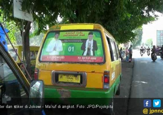 Angkot Dibayar Rp50 Ribu untuk Tempel Stiker Jokowi – Ma’ruf