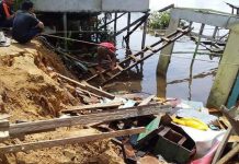 Satu Rumah Ambruk, Tagana Sanggau Siaga Satu