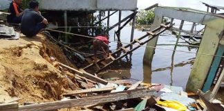 Satu Rumah Ambruk, Tagana Sanggau Siaga Satu