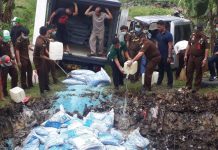 3 Kg Narkoba dan 16 Ton Pupuk Dimusnahkan