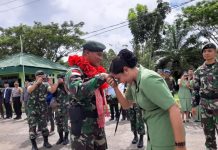 Suasana Haru Penyambutan 450 Personel Yonif RK 644/Wls