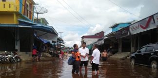 Forkopimka Belitang Pantau Banjir