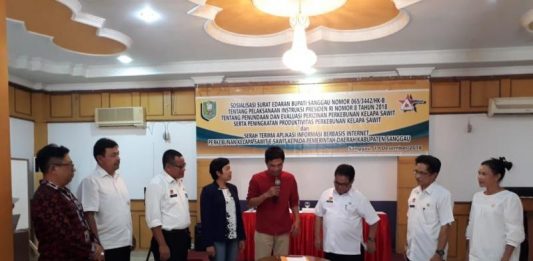 Elpagar Serahkan Aplikasi E-Sawit ke Pemkab Sanggau