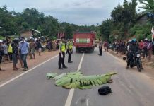 Hendak Jemput Istri ke Posyandu, Ramadon Tergilas Truk Elpiji