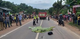 Hendak Jemput Istri ke Posyandu, Ramadon Tergilas Truk Elpiji