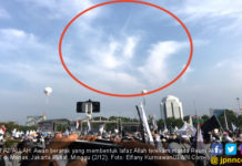Awan Berbentuk Lafaz Allah Hebohkan Massa Reuni Akbar 212