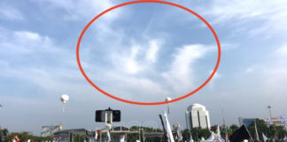 Awan Berbentuk Lafaz Allah Hebohkan Massa Reuni Akbar 212