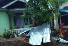Angin Kencang Menghantam, Puluhan Atap Rumah Warga Terbang