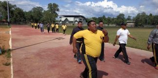 Polisi Obesitas Digenjot Lari