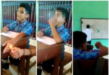 Viral! Video Pelajar Merokok di Kelas Saat Guru Sibuk Mengajar