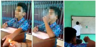 Viral! Video Pelajar Merokok di Kelas Saat Guru Sibuk Mengajar