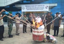 Ratusan Gram Sabu dan Ekstasi Dimusnahkan