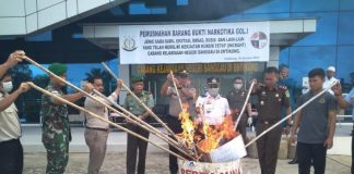 Ratusan Gram Sabu dan Ekstasi Dimusnahkan