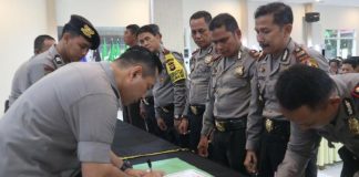 Cegah Korupsi, Polres Sintang Gelar Penandatanganan Pakta Integritas