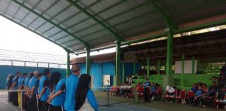 Sekda Resmikan Lapangan Tenis Mempawah