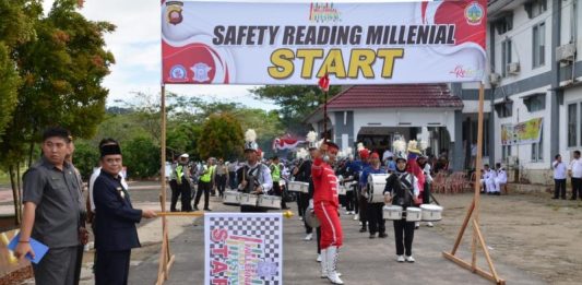Satlantas Polres KKU Pelopor Giat Apel Besar Millenial Road Safety Festival