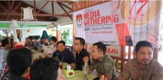 Bahas Pemilu, KPU Singkawang Ngobrol Bareng Wartawan