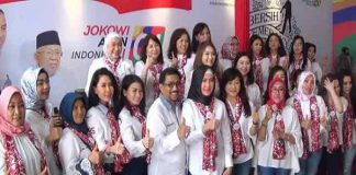 Ibu-ibu Sosialita Deklarasikan Dukungan Jokowi-Ma’ruf