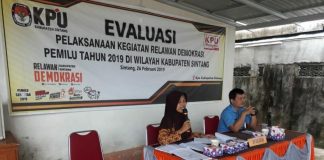 KPU Sintang Evaluasi Kinerja Relasi