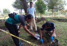 Penebas Rumput Temukan Senpi Bekas Kerusuhan