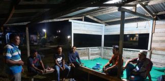 48 Pos Ronda Malam di Rasau Jaya 1 Kembali Aktif