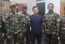 Yonif 643/WNS Tangkap Warga Malaysia Pembawa Sabu
