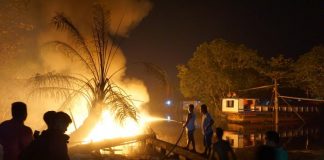 Kapal Bermuatan BBM Bersubsidi Meledak