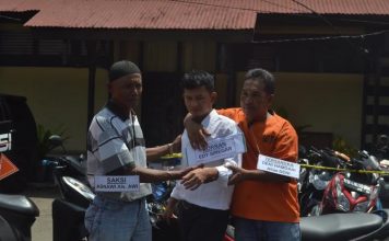 Rekonstruksi Kasus Penganiayaan di Pasar Mawar