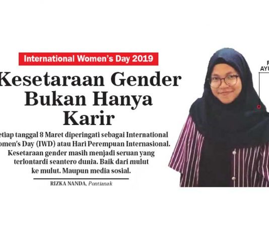 Kesetaraan Gender Bukan Hanya Karir