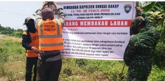 Polsek Sungai Kakap Gencar Patroli Karhutla