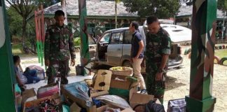 Mobil Bermuatan Barang Malaysia Ditahan Satgas Pamtas