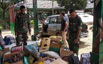 Mobil Bermuatan Barang Malaysia Ditahan Satgas Pamtas