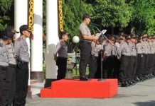 Amankan TPS dan Kawal Logistik, Polisi Dibekali Senjata