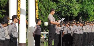 Amankan TPS dan Kawal Logistik, Polisi Dibekali Senjata