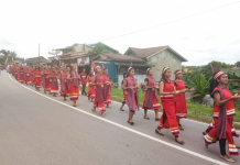 Kontingen Tiga Kabupaten Pawai Budaya Meriahkan Naik Dango