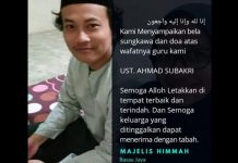 Selamat Jalan Ustaz Bakri