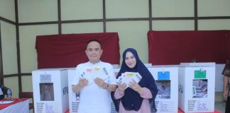 Antre di TPS 04, Wabup Effendi Menolak Didahulukan Mencoblos