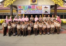 Siswa TK Bhayangkari Bermain Sambil Belajar di Mapolres