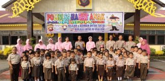 Siswa TK Bhayangkari Bermain Sambil Belajar di Mapolres