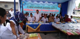107 Kg Sabu dan Ratusan Ribu Pil Ekstasi Dihanguskan