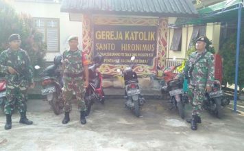 TNI Polri Bersinergi Amankan Perayaan Paskah di Kalbar