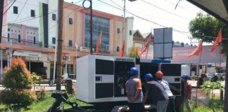 Instal Genset di Kantor KPU, PLN Singkawang Siap Amankan Pasokan Listrik Jelang Pemilu