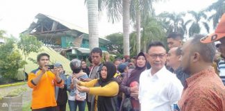 Bangunan SMP Negeri 22 Pontianak Ambruk